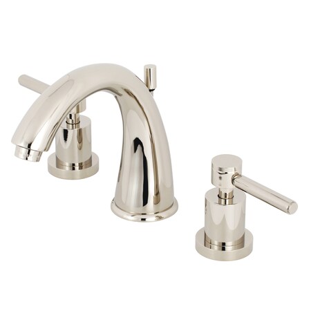Kingston Brass 8" Widespread Bathroom Faucet, Polished Nickel KS2966DL